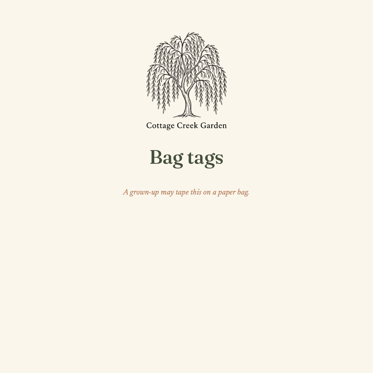 Bag tags